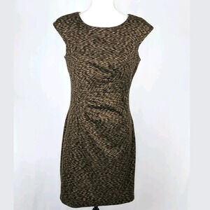 Calvin Klein Sleeveless Ruch Stretch Sheath Dress